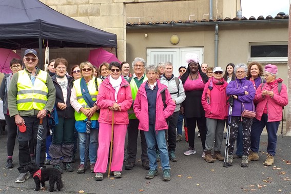 Animation 26-10-2025  : marche de 5 km dans Linars Octobre rose